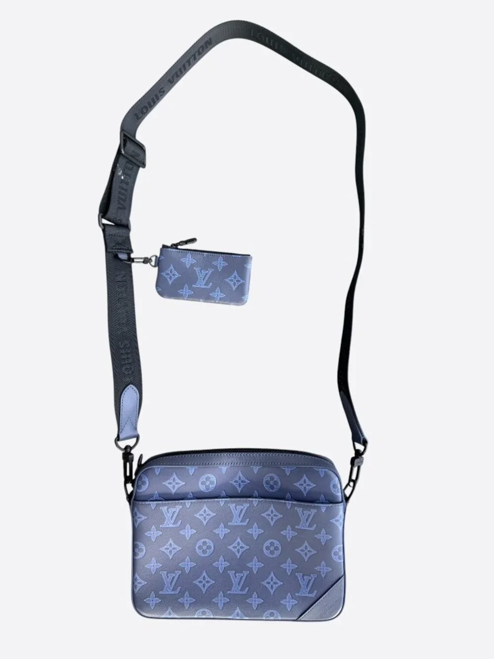 Louis Vuitton Blue Shadow Monogram Duo Messenger